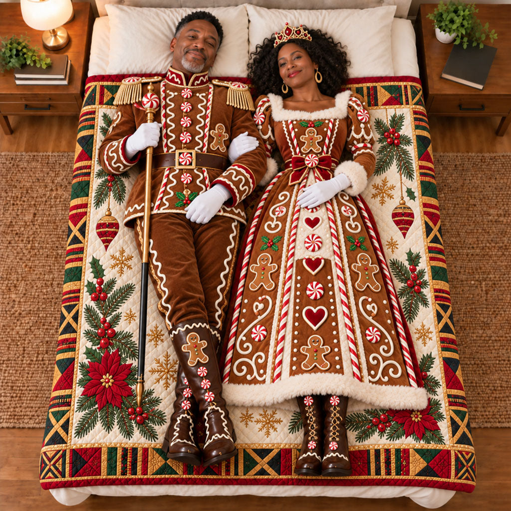 Crowned in Christmas Love Quilted Blanket SN0PT1301