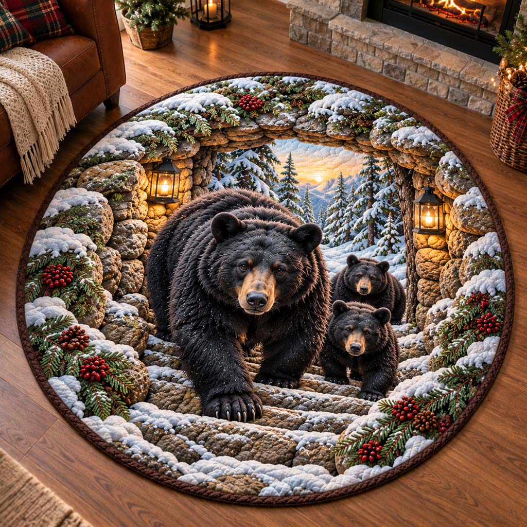 Cubs Berry Trail Quilted Round Mat SN0HH1064