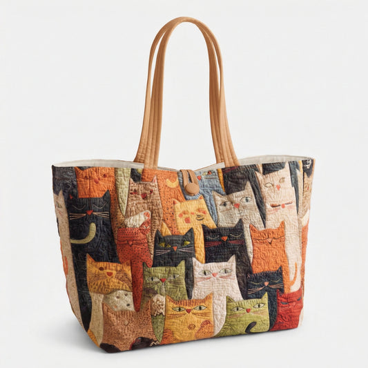 Curious Cat Collective Quilted Classic Tote Bag SN0PT031