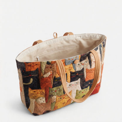 Curious Cat Collective Quilted Classic Tote Bag SN0PT031
