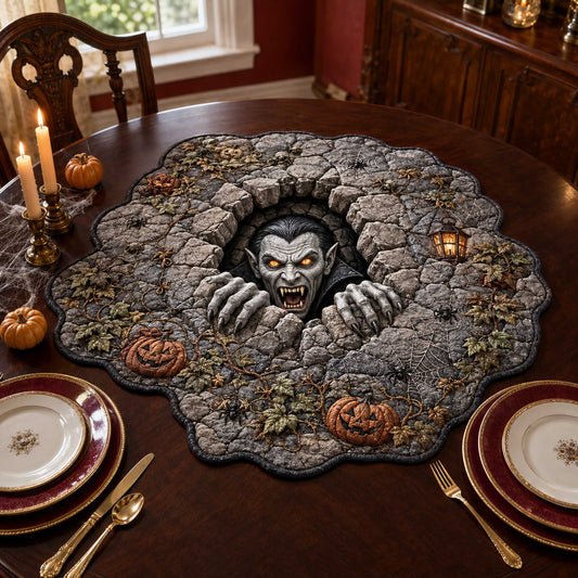 Cursed Hollow Custom Shape Quilted Table Topper SN0TD337