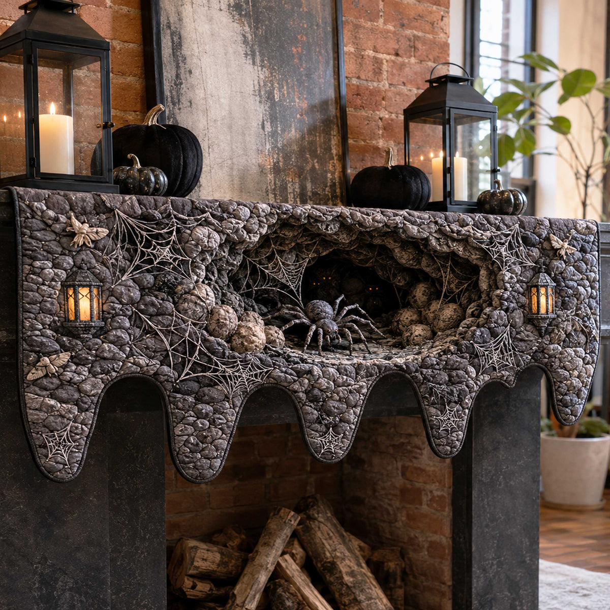 Cursed Hollow Quilted Mantel Scarf SN0TD323