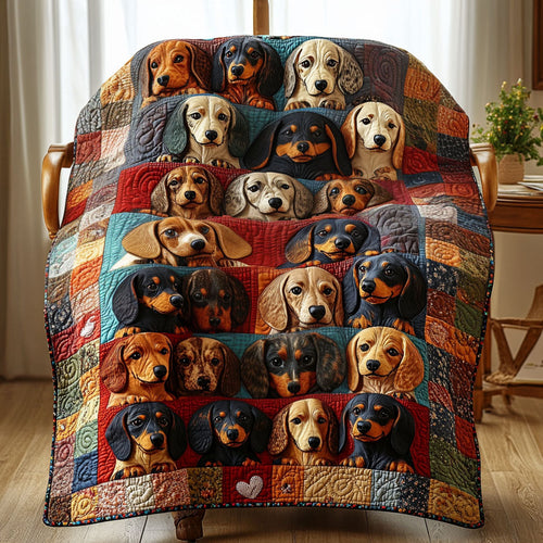 Dachshund Haven Quilted Blanket NCU0PT3041