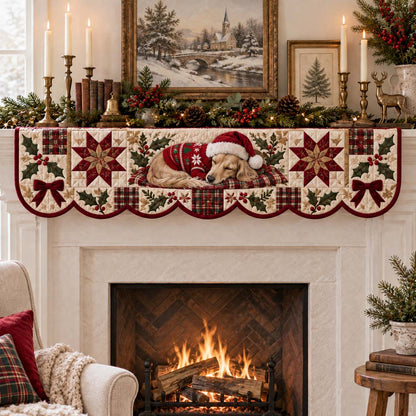 Dachshund Slumber Quilted Mantel Scarf SN0HH0517