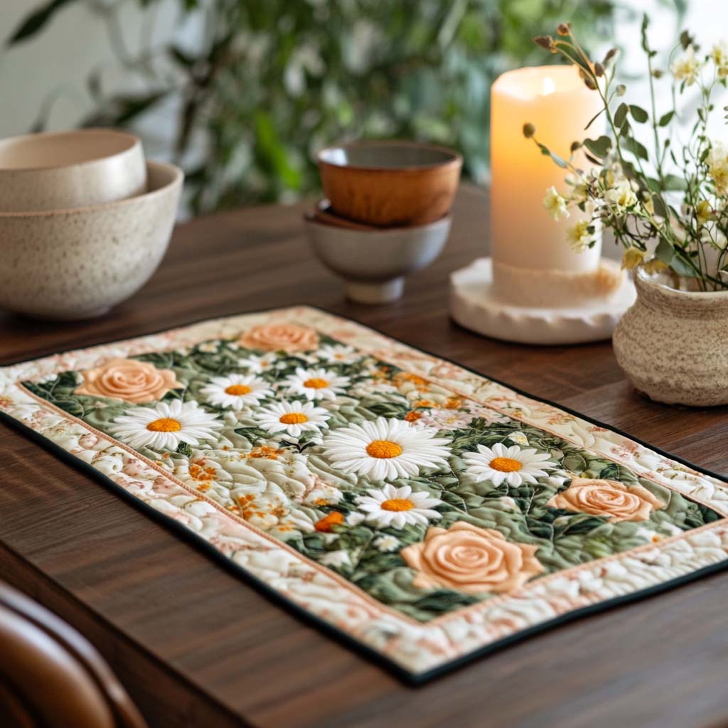 Daisy Dreams Quilted Placemat NCU0VL2008
