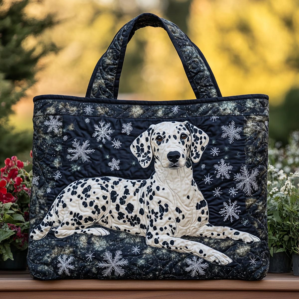 Dalmatian Charm Quilted Tote Bag NCU0DK9956