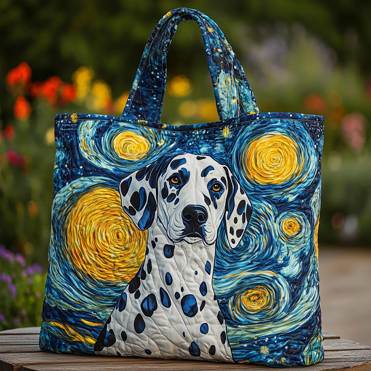 Dalmatian Grace Quilted Tote Bag NCU0DK9959