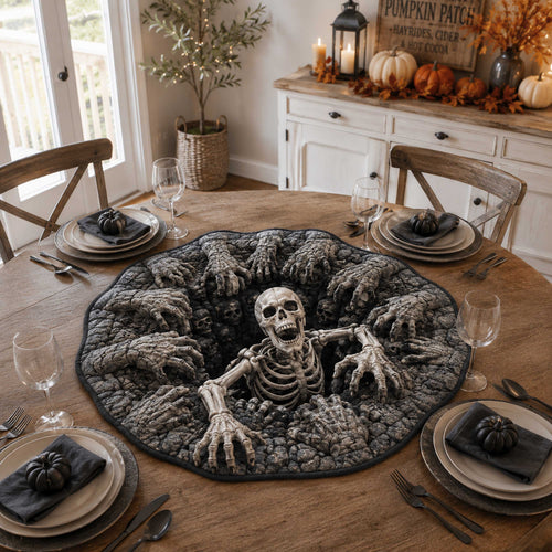 Dark Portal Custom Shape Quilted Table Topper SN0TD335