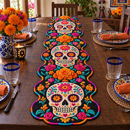 Dead Celebration Custom Shape Quilted Table Runner SN0TD693