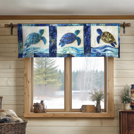 Deep Blue Voyage Quilted Valance NCU0NT4498