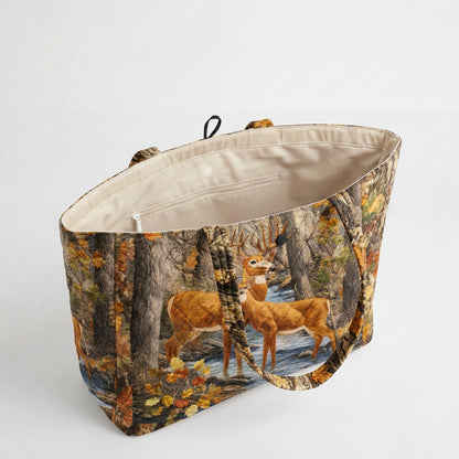 Deer Haven Quilted Classic Tote Bag SN0DK035