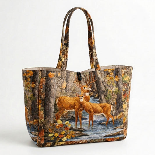 Deer Haven Quilted Classic Tote Bag SN0DK035