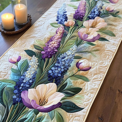 Delicate Blossom Quilted Table Runner NCU0NVH374