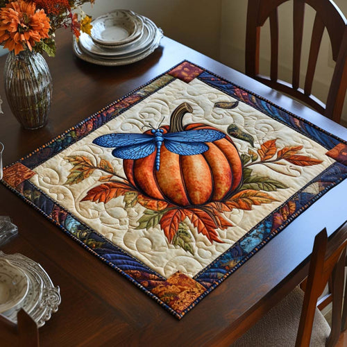 Delicate Dragonfly Glow Quilted Table Topper NCU0NNT1000