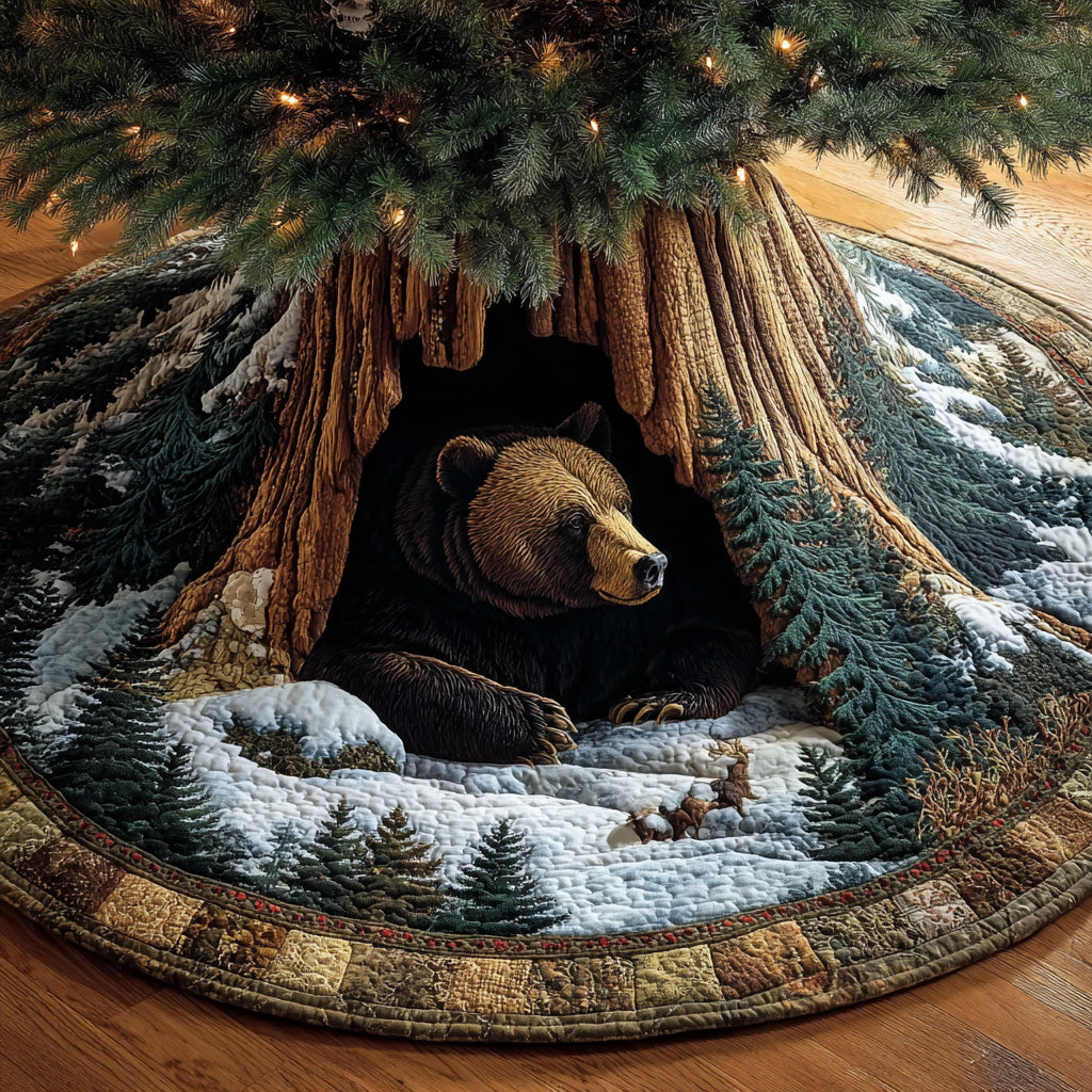 Den Guardian Christmas Quilted Tree Skirt NCU0PVL767
