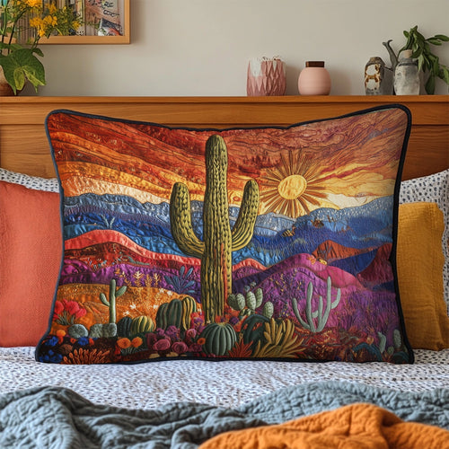 Desert Bloom Quilted Bedding Pillow Case NCU0VH3815