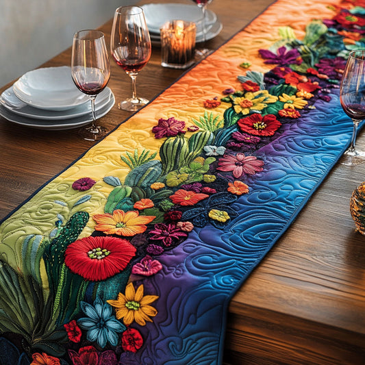 Desert Bloom Quilted Table Runner NCU0VH2300