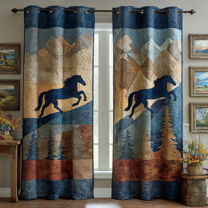 Desert Horizon Horse Quilted Curtains NCU0DH840