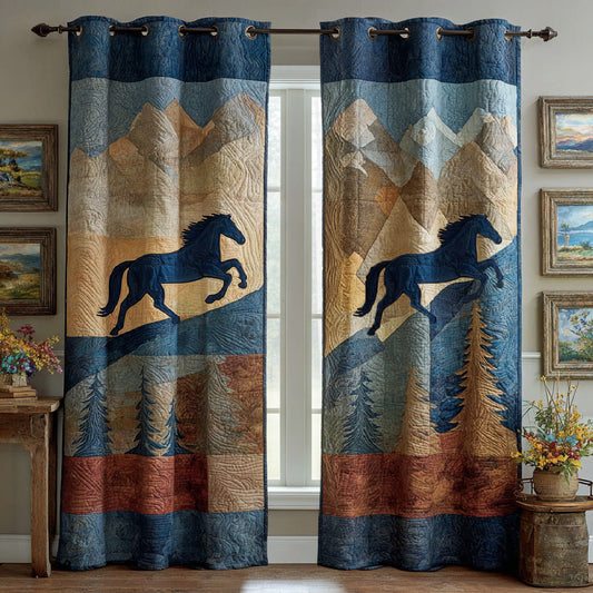 Desert Horizon Horse Quilted Curtains NCU0DH840