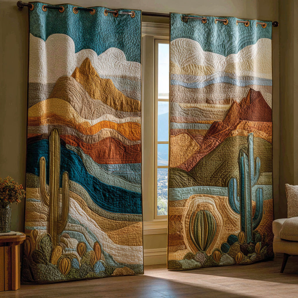 Desert Layers Quilted Curtains NCU0DH800