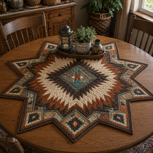Desert Spirit Custom Shape Quilted Table Topper SN0PT824