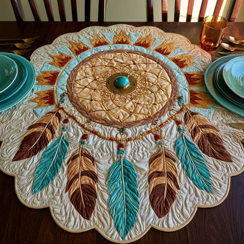 Desert Sun Custom Shape Quilted Table Topper NCU0LV255