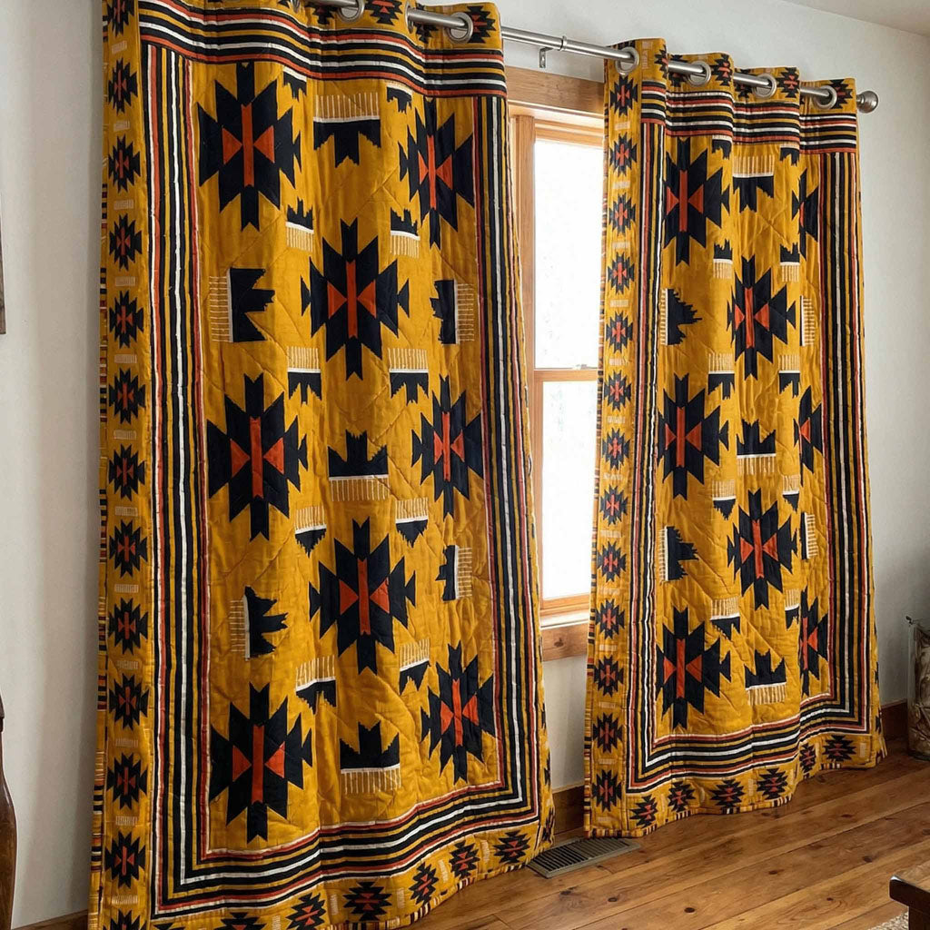 Desert Sun Quilted Curtains NCU0DX040