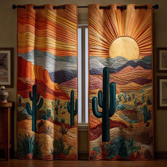Desert Sunburst Quilted Curtains NCU0DH794