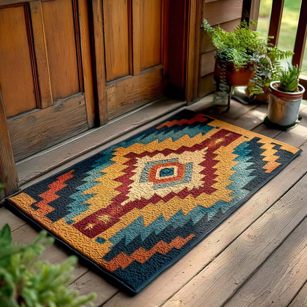 Desert Sunrise Medallion Doormat NCU0NXD1026