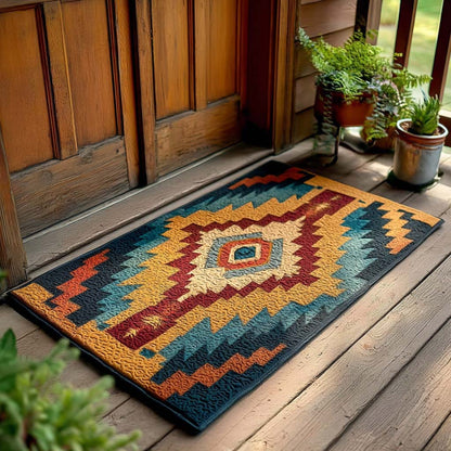 Desert Sunrise Medallion Doormat NCU0NXD1026