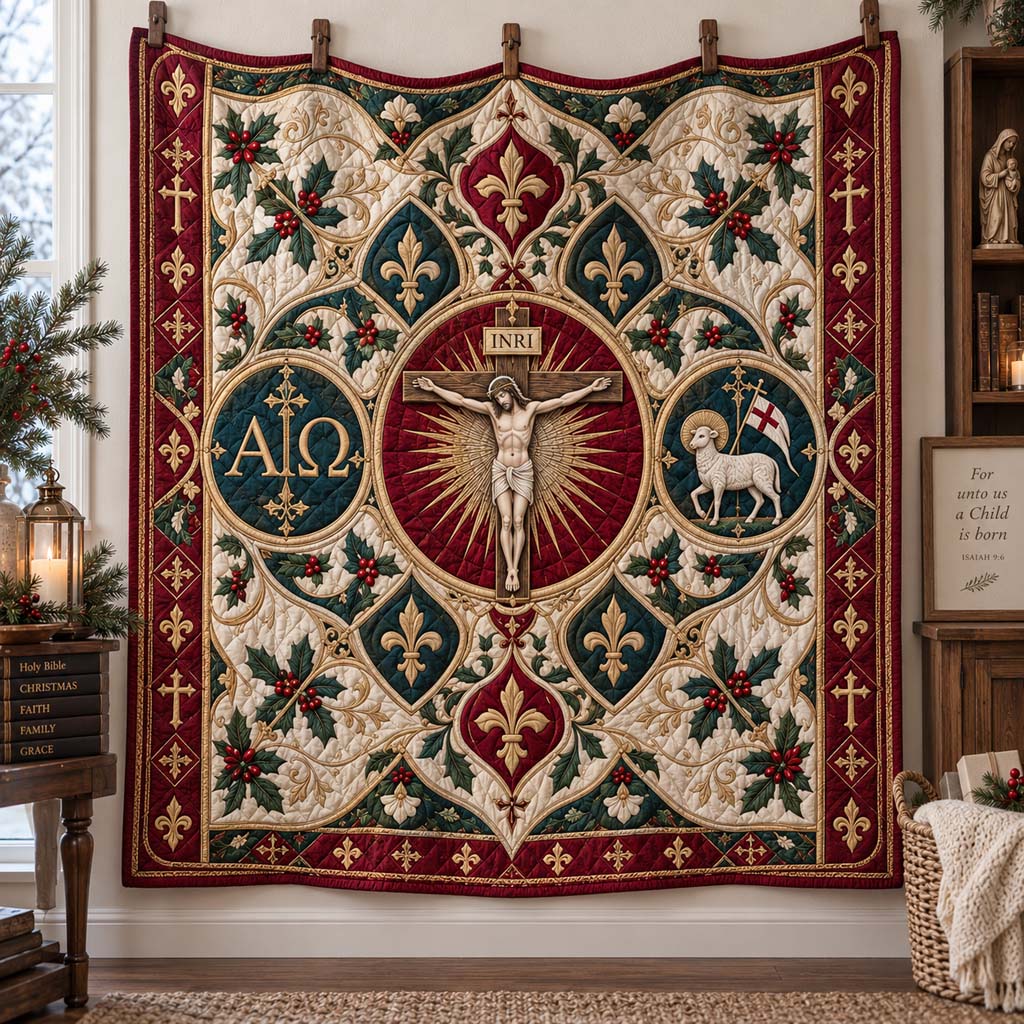 Divine Atonement Quilted Blanket SN0HH0855