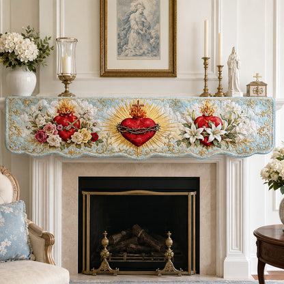 Divine Devotion Quilted Mantel Scarf SN0TV258