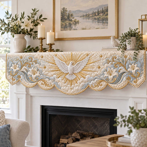 Divine Hope Quilted Mantel Scarf SN0TD619