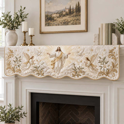Divine Radiance Quilted Mantel Scarf SN0HH0841
