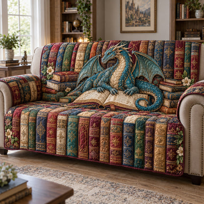 Dragon Lore Quilted Sofa Cover SN0TV854