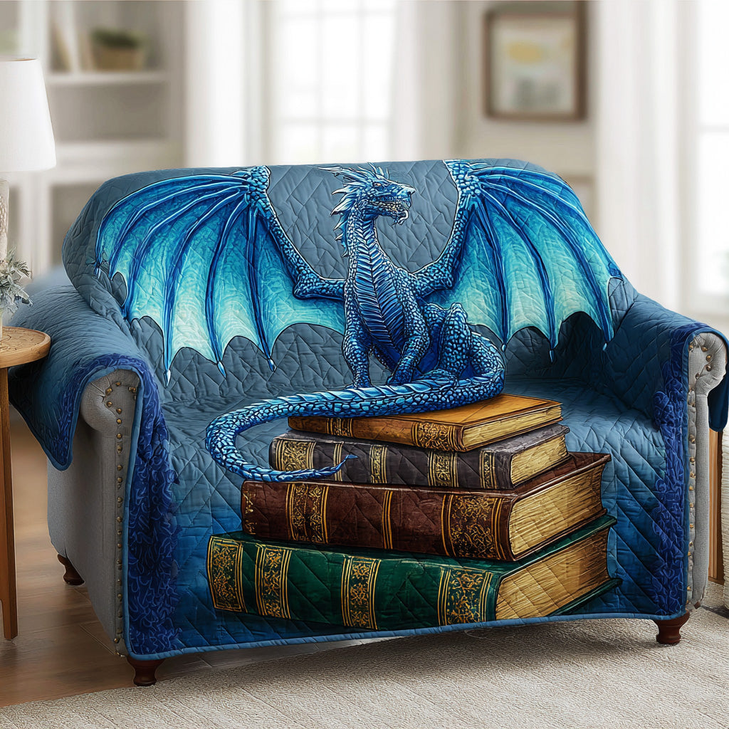 Dragon Scroll Whisper Quilted Sofa Cover NCU0NTD916