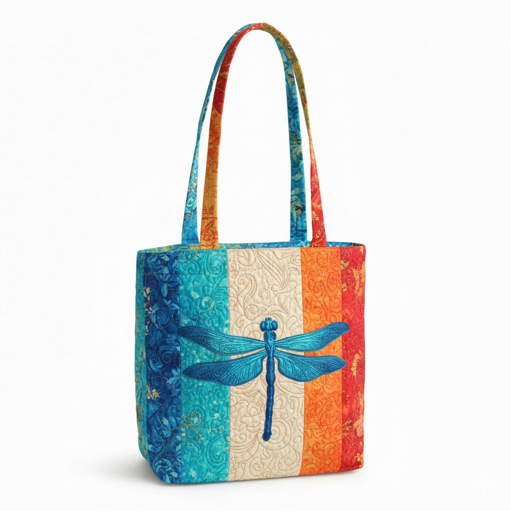 Dragonfly Duffle Quilted Zipper Tote Bag SN0K006