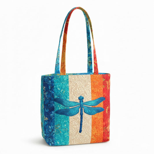 Dragonfly Duffle Quilted Zipper Tote Bag SN0K006