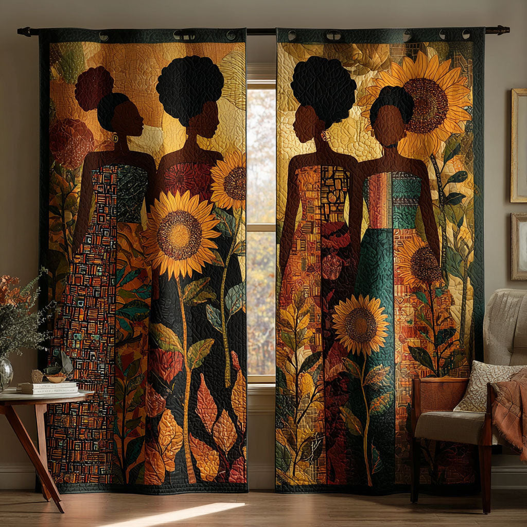 Earthbound Beauty Quilted Curtains NCU0TN229