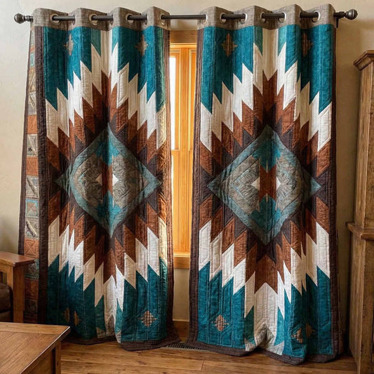 Earthbound Diamond Quilted Curtains NCU0DX051