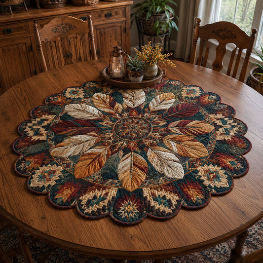Earthbound Spirit Custom Shape Quilted Table Topper SN0PT825