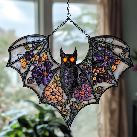 Eerie Black Bat - Window Hanging Suncatcher NCU0PD087