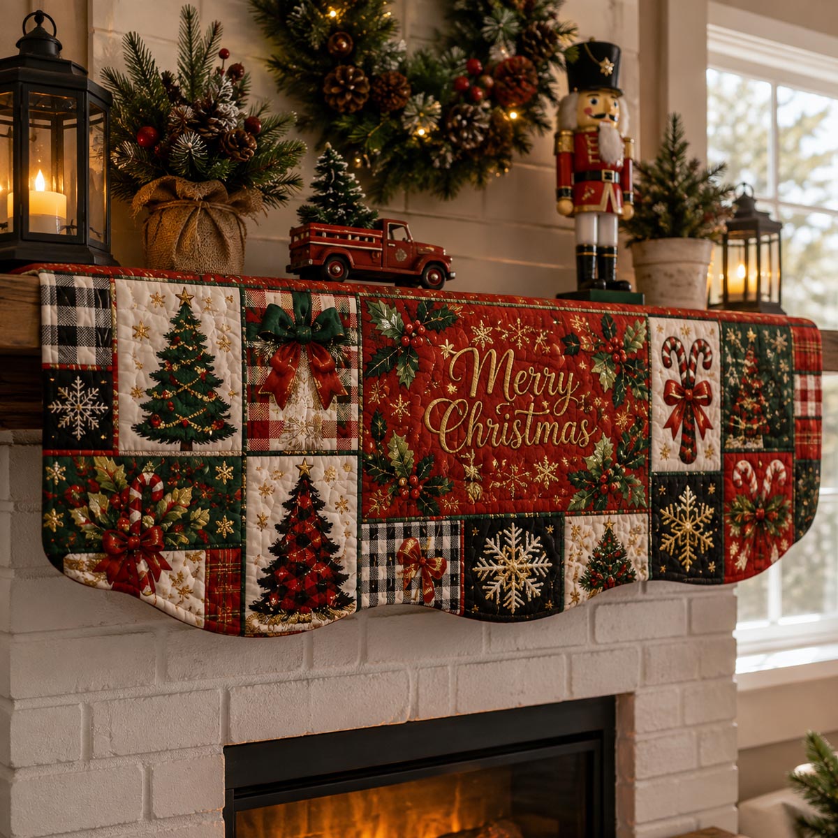 Elegant Christmas Mantle Scarf SN0DV299
