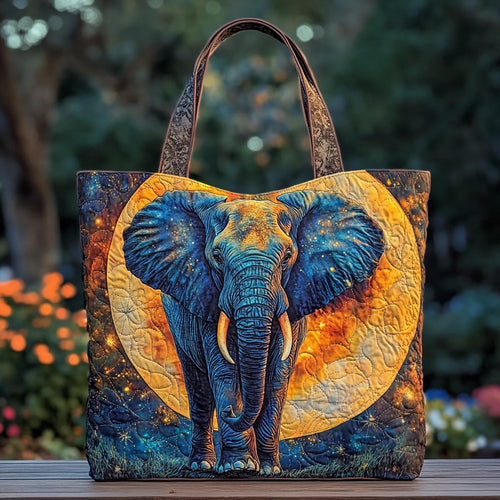 Elephant Garden Quilted Tote Bag NCU0DK8886