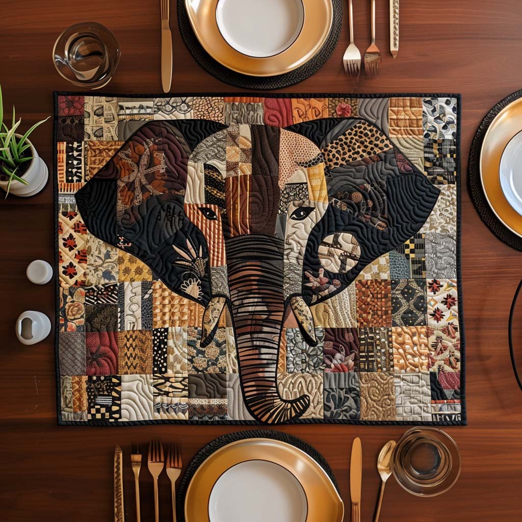 Elephant Mirage Quilted Place Mat NCU0TH839