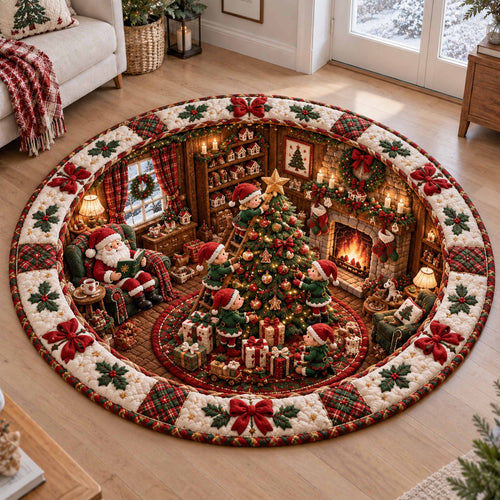 Elf Hidden Living Room Quilted Round Mat SN0TD908