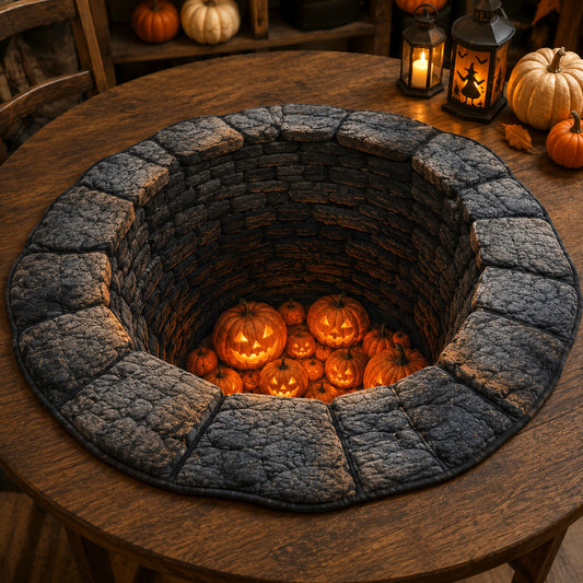 Ember Hollow Custom Shape Quilted Table Topper SN0TV224