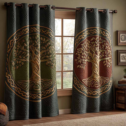 Emerald Covenant Quilted Curtains NCU0DX076