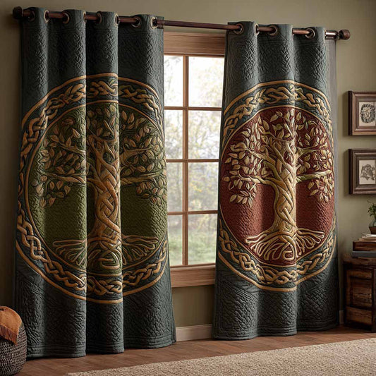 Emerald Covenant Quilted Curtains NCU0DX076