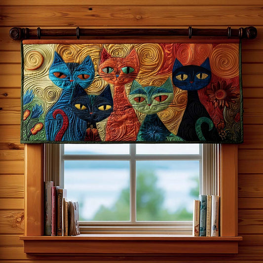 Enchanted Cats Quilted Valance NCU0PVL680